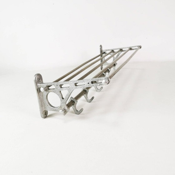 Image 1 of Vintage Art Deco Wandhalterung aus Aluminium und Metall, Deutschland 1930