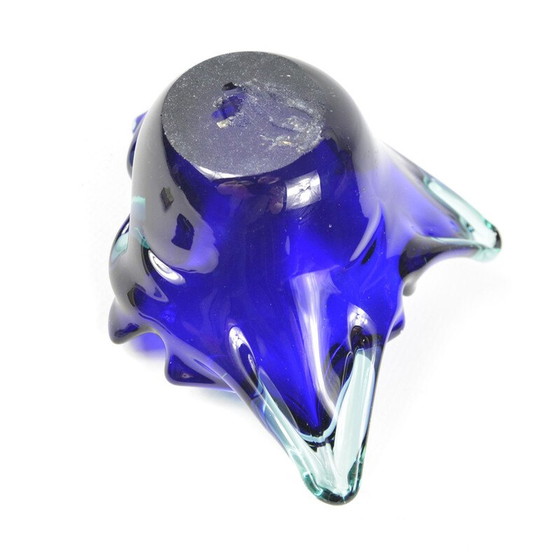 Image 1 of Aschenbecher aus Kobaltglas Murano, Italien 1970er Jahre