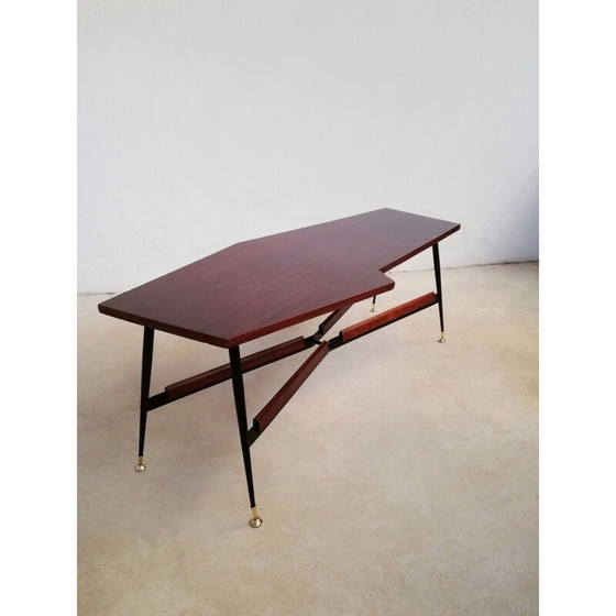 Image 1 of Vintage Couchtisch aus Teakholz, Italien 1960