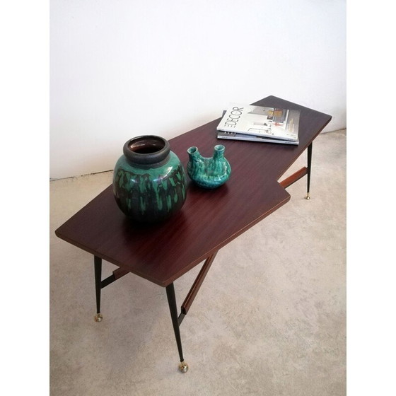 Image 1 of Vintage Couchtisch aus Teakholz, Italien 1960