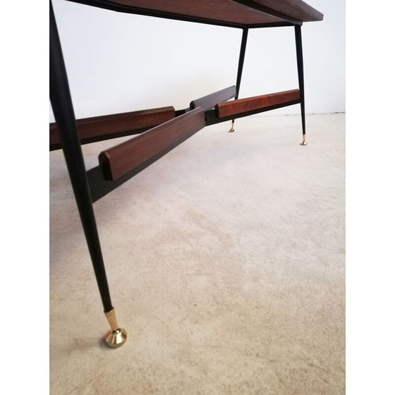 Image 1 of Vintage Couchtisch aus Teakholz, Italien 1960