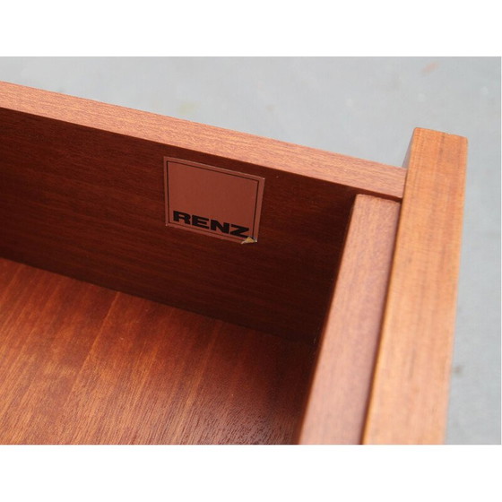 Image 1 of Vintage-Schallplattenständer in Nussbaum von Renz, Deutschland 1970