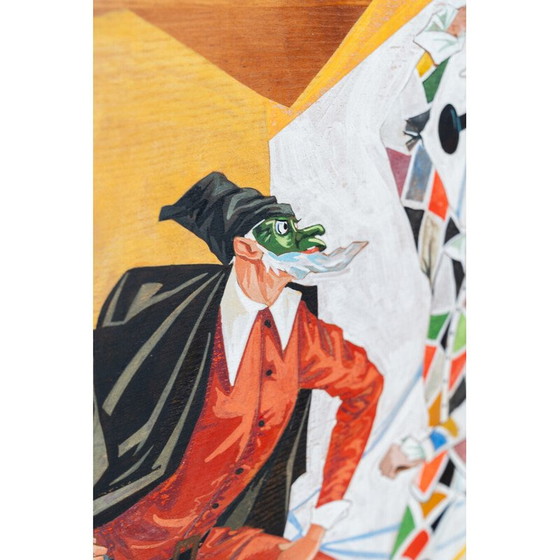 Image 1 of Vintage-Gemälde von Menossi, Italien 1980