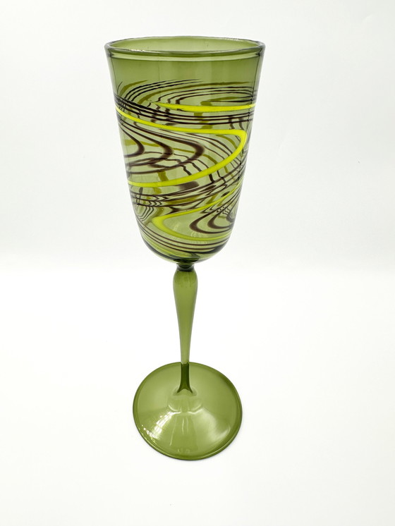 Image 1 of Satz von 3 X Lauscha Vasen Kugel Glas