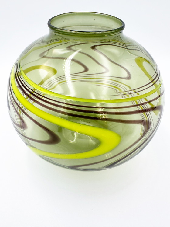 Image 1 of Satz von 3 X Lauscha Vasen Kugel Glas