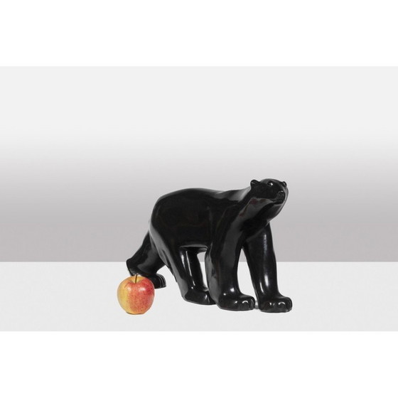 Image 1 of Alte Bronzeskulptur "Weißer Bär" von François Pompon für Atelier Valsuani, 2006