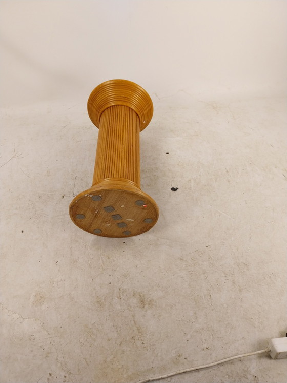 Image 1 of 1 X Bleistift Schilf Rattan Pied De Stalles 1980'S