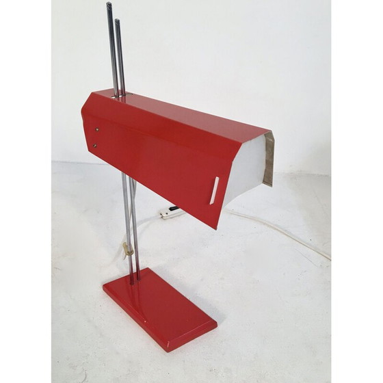 Image 1 of Rote Schreibtischlampe von Josef Hurka für Lidokov