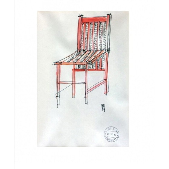 Image 1 of 4 Stühle aus Milano von Aldo Rossi für Molteni, 1987