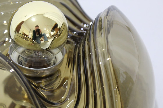 Image 1 of Vintage Design Wandleuchte, Deckenleuchte Peill & Putzler Wave - space age