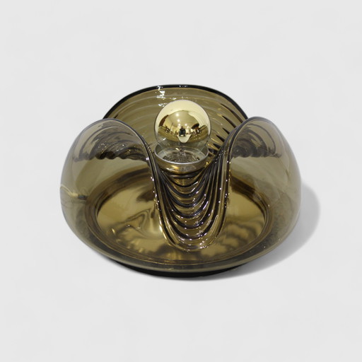 Vintage Design Wandleuchte, Deckenleuchte Peill & Putzler Wave - space age