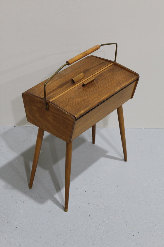 Image 1 of Vintage-Nähschrank, Sideboard - 1960er Jahre