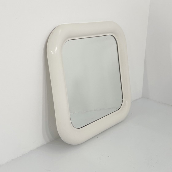 Image 1 of Weißer Delfo-Spiegel von Sergio Mazza für Artemide, 1960er Jahre