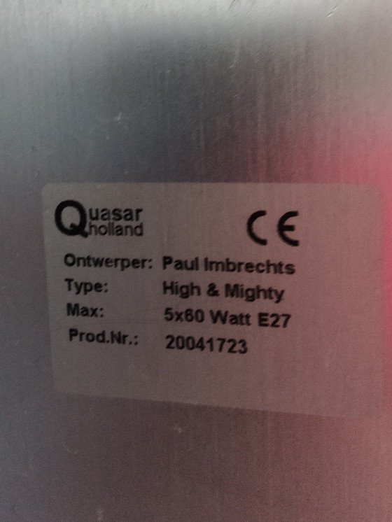 Image 1 of Quasar High & Mighty Paul Imbrechts Design 2 Stück Stehlampen