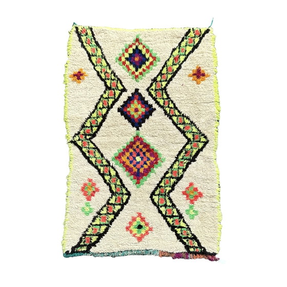 Image 1 of Boho Chic Berber Handgewebter Marokkanischer Teppich