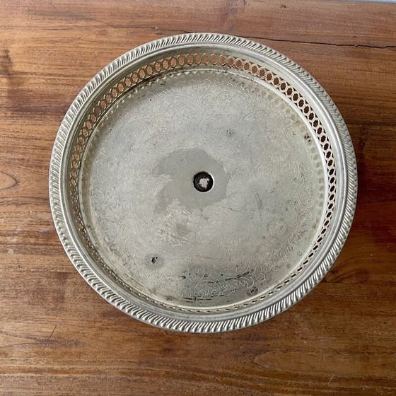 Image 1 of Vintage-Obstschale aus versilbertem Metall