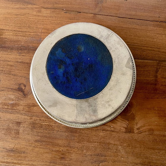 Image 1 of Vintage-Obstschale aus versilbertem Metall