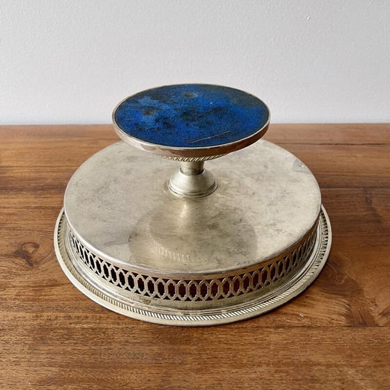 Image 1 of Vintage-Obstschale aus versilbertem Metall