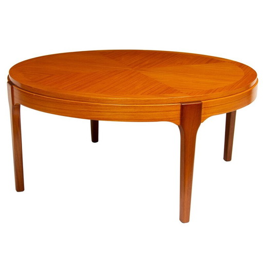 Skandinavischer Couchtisch aus Birkenholz und Nussbaum, 1960