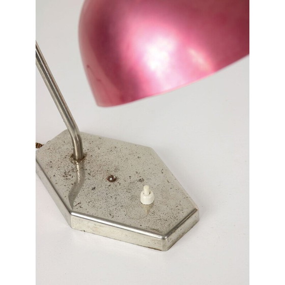Image 1 of Mid Century rote Tischlampe, 1960er Jahre