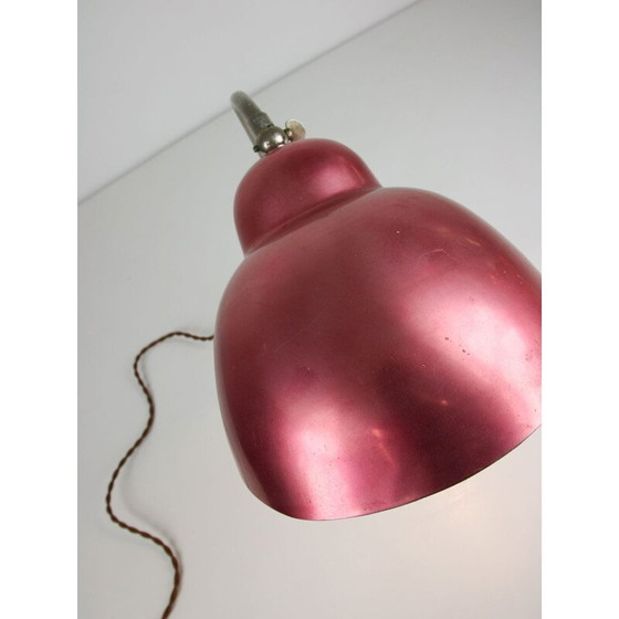 Image 1 of Mid Century rote Tischlampe, 1960er Jahre