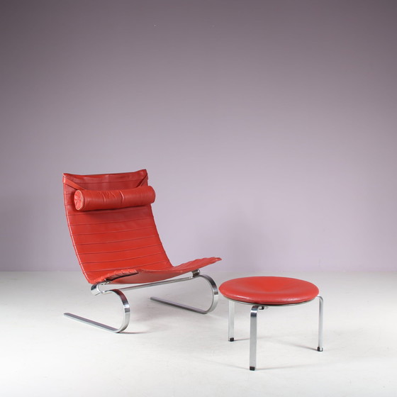 Image 1 of Hocker "PK33" von Poul Kjaerholm für Fritz Hansen, Dänemark 1980