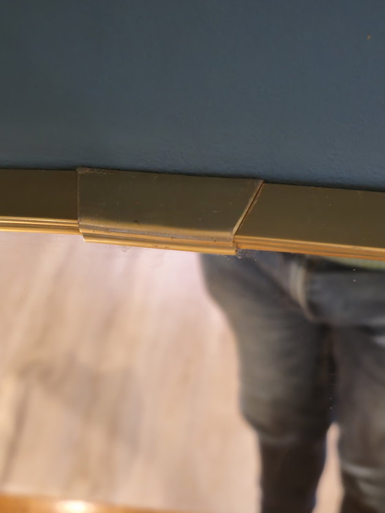 Image 1 of Vintage Wandspiegel Spiegel Messing Gold