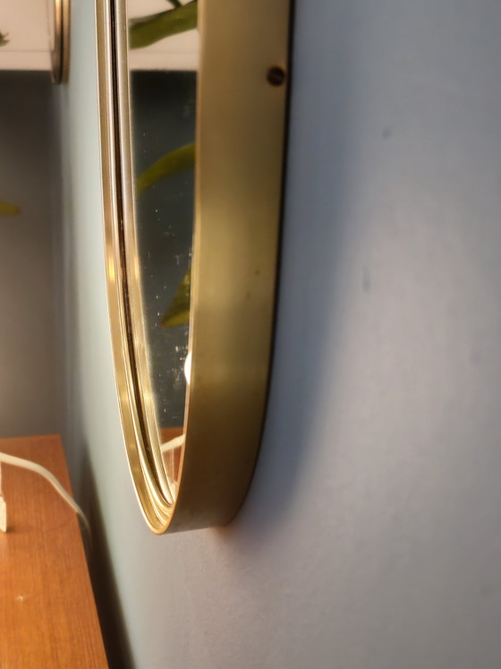 Image 1 of Vintage Wandspiegel Spiegel Messing Gold