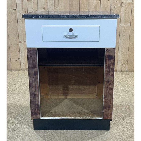 Image 1 of Metzgereikasse aus Formica und schwarzem Marmor, 1950