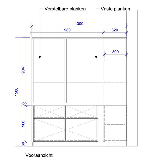 Image 1 of Schöner neuer maßgefertigter Eckschrank