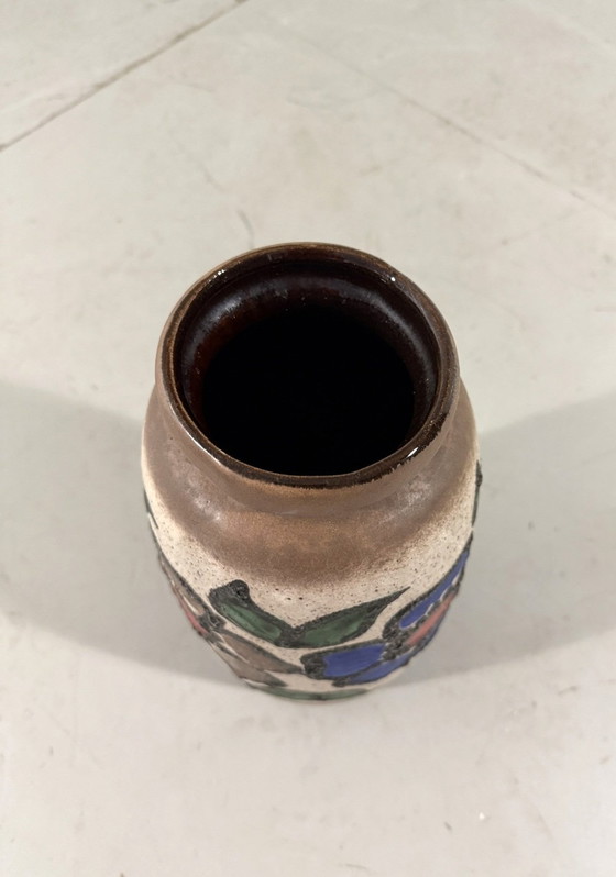 Image 1 of Westdeutschland Vase Blumendekor Bodenvase 1960'S