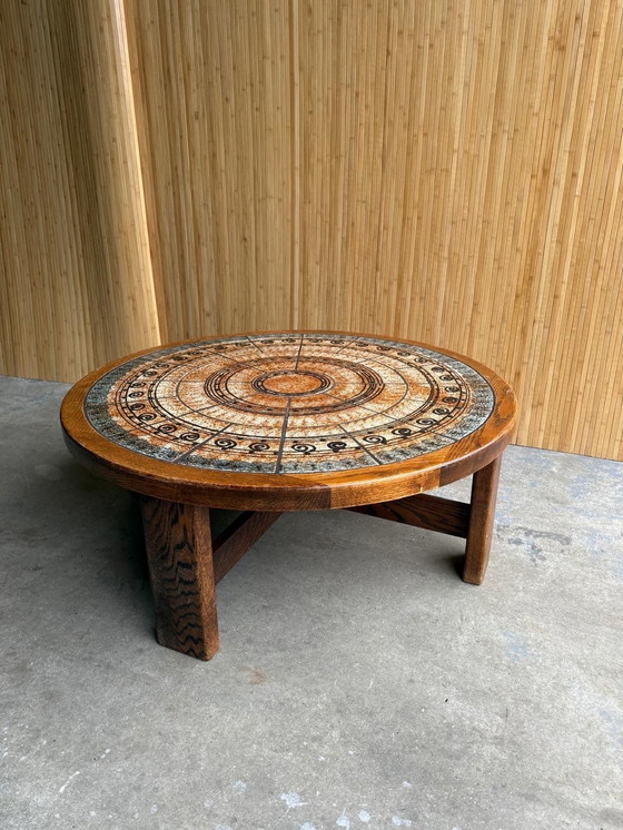 Image 1 of Vintage Runder Couchtisch Ebbe Sørensen 1970S