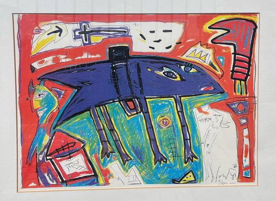 Image 1 of Lithographie im Cobra-Gruppenstil