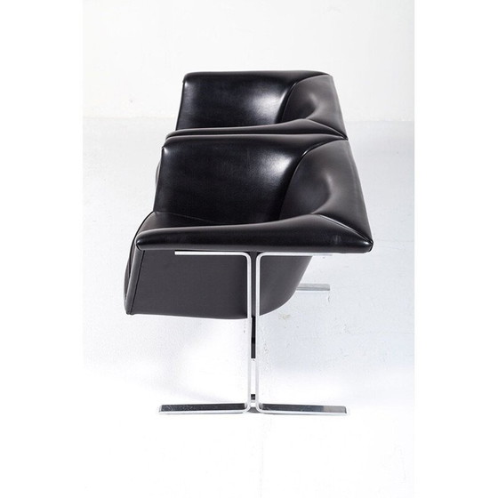 Image 1 of Schwarzes 2-Sitzer-Sofa von Geoffrey Harcourt für Artifort