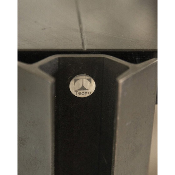 Image 1 of Alter Esstisch Modell T210 aus Stahl und Polyester von Osvaldo Borsani für Progetti Tecno, Italien 1970