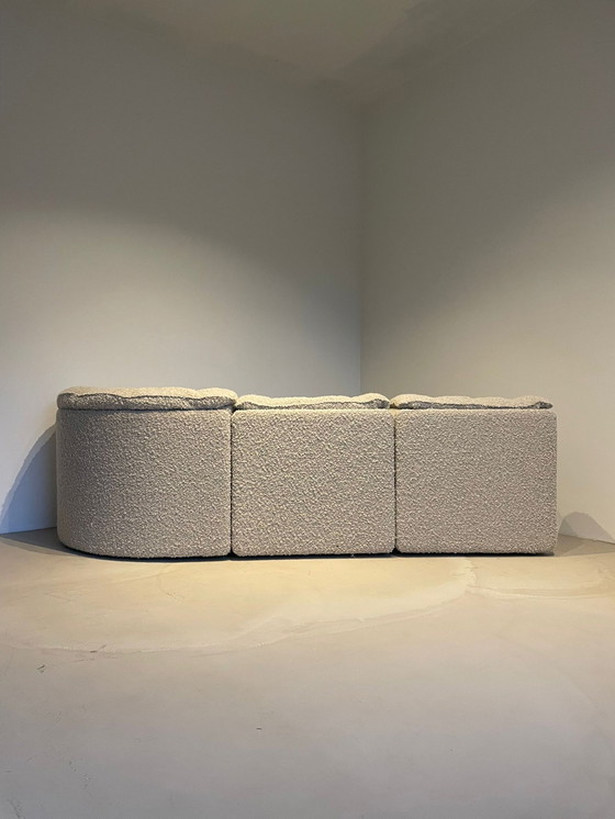 Image 1 of Desede DS-11 Modulair Vintage Bouclé Patchwork-Sofa