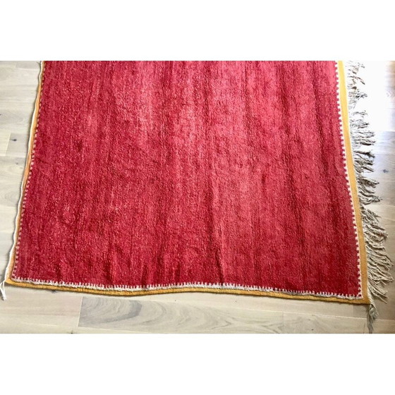 Image 1 of Roter Vintage-Teppich 1950