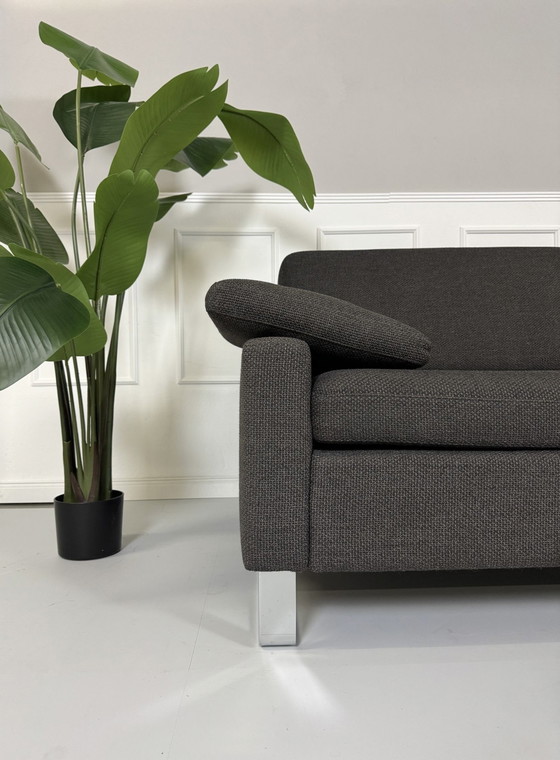 Image 1 of Brühl Alba Designer Sofa Couch Grau Stoff Garnitur