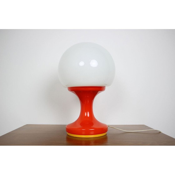 Image 1 of Tischlampe aus Opalglas, Tschechoslowakei 1970