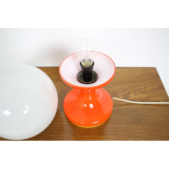 Image 1 of Tischlampe aus Opalglas, Tschechoslowakei 1970