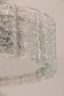 Doria Leuchten Deckenleuchte aus Eisglas