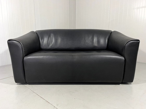 Image 1 of De Sede Ds 47 Dunkelbraunes Zweisitzer-Sofa aus Nackenleder