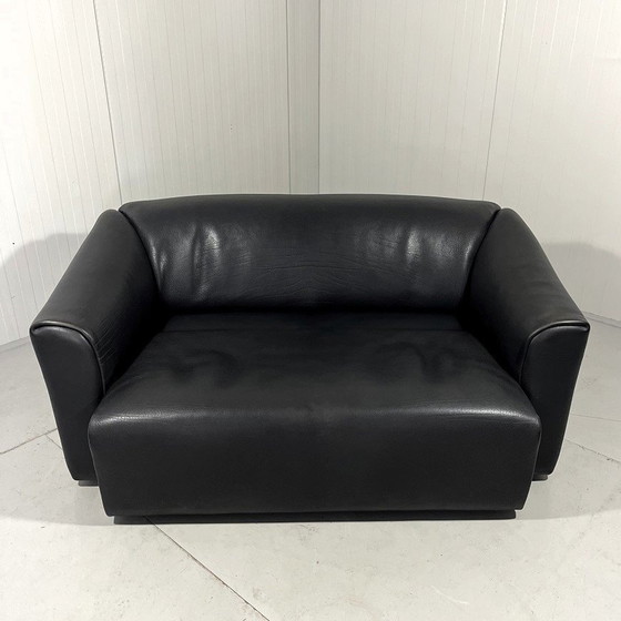 Image 1 of De Sede Ds 47 Dunkelbraunes Zweisitzer-Sofa aus Nackenleder