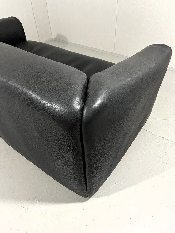 Image 1 of De Sede Ds 47 Dunkelbraunes Zweisitzer-Sofa aus Nackenleder