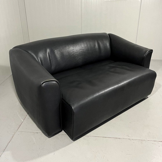 Image 1 of De Sede Ds 47 Dunkelbraunes Zweisitzer-Sofa aus Nackenleder