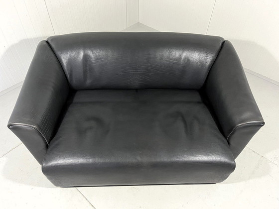 Image 1 of De Sede Ds 47 Dunkelbraunes Zweisitzer-Sofa aus Nackenleder