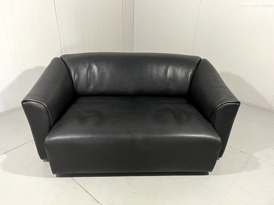 Image 1 of De Sede Ds 47 Dunkelbraunes Zweisitzer-Sofa aus Nackenleder