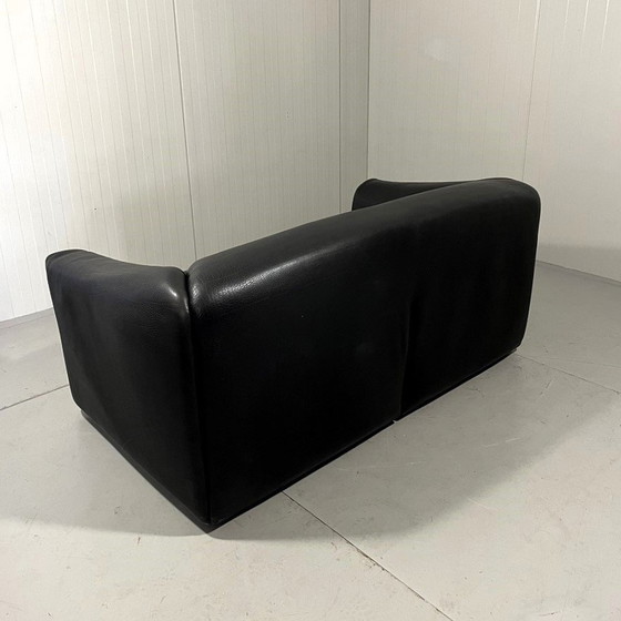 Image 1 of De Sede Ds 47 Dunkelbraunes Zweisitzer-Sofa aus Nackenleder