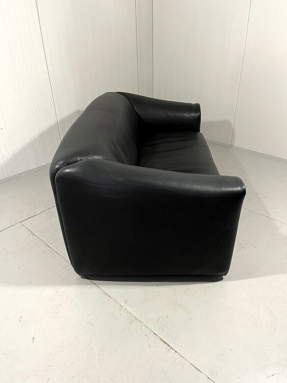 Image 1 of De Sede Ds 47 Dunkelbraunes Zweisitzer-Sofa aus Nackenleder