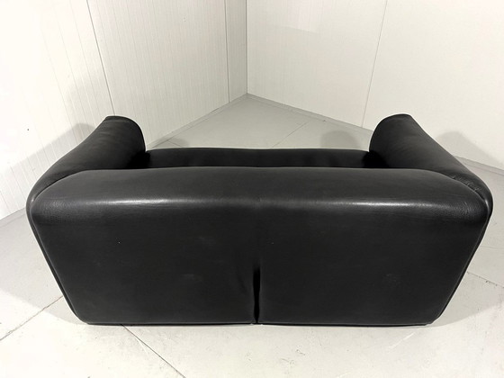 Image 1 of De Sede Ds 47 Dunkelbraunes Zweisitzer-Sofa aus Nackenleder